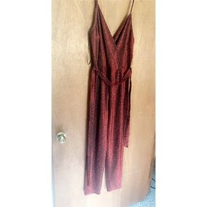 Red glitter jumpsuit